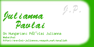 julianna pavlai business card